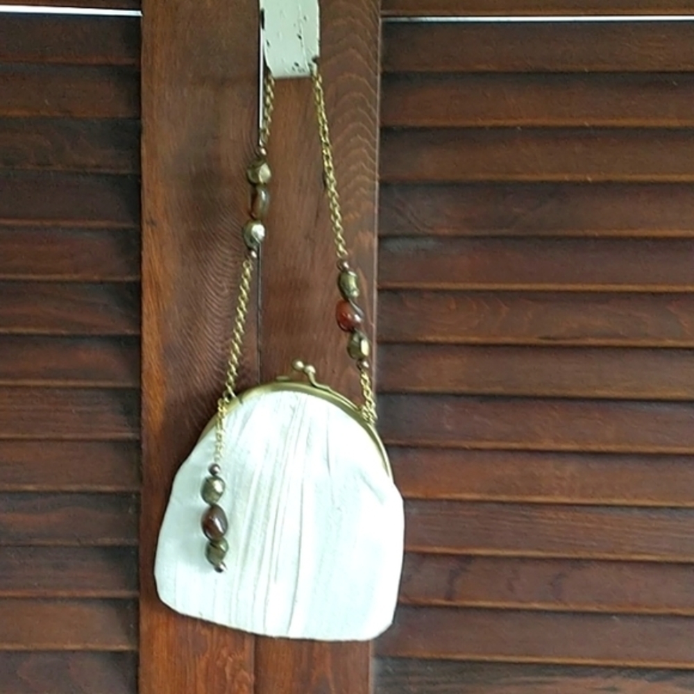 ❤️Fabindia Small Purse/Clutch Ivory NWOT